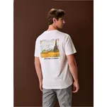 Sinsay - Bavlněná košilka s potiskem - krémová - 279HL-01X - 279HL-01X-XS