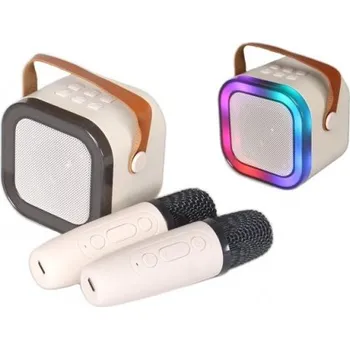 Karaoke Mini karaoke zvukový systém béžový