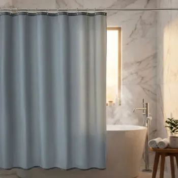 Sprchový závěs Textilní sprchová záclona s závažím modrá KLEINE WOLKE Rica 180 x 200 cm