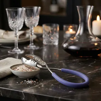 BUGATTI Molla kiss modré - nerezové kuchyňské kleště na salát