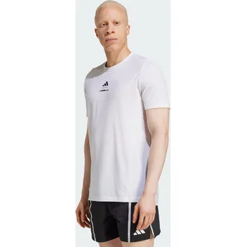 ADIDAS Tričko Les Mills Graphic XL BÍLÁ