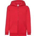 Fruit of the Loom Dětská mikina s kapucí 62-045-0 Red 152