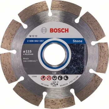 Řezný kotouč Diamantový kotouč BOSCH Standard for Stone 115x22.23x1.6x10mm 2.608.602.597