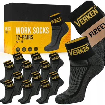 Pánské ponožky PONOŽKY PONOŽKY SILNÉ CELOROČNÍ SADA 12 PÁRŮ VELIKOST 43-46