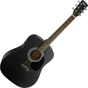 Kytara Cort AF510E Black Satin Elektroakustická kytara Dreadnought