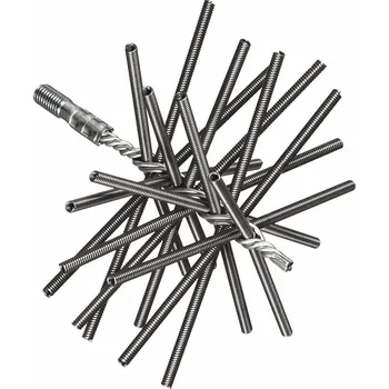 Komínová štětka kartáč komínový pružinový 200mm/M12, ocel