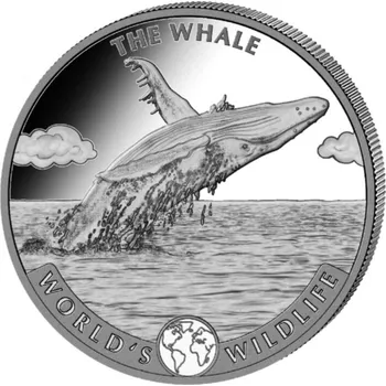 Sběratelství Stříbrná mince 1 Oz World's Wildlife The Whale 2020