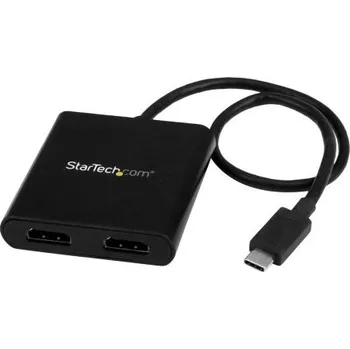 USB hub Adaptér, Thunderbolt 3, počet zobrazení: 2, 4K, typ USB: USB C, video připojení: HDMI, standard: USB 3.1