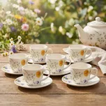 TOGNANA Audrey 80 ml 6 ks. - porcelánové espresso šálky s podšálky