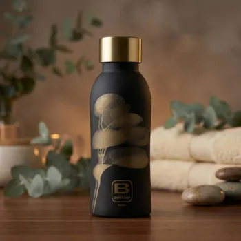 Láhev BUGATTI B Bottles Twin 350 ml – termoska / termální láhev zlaté listy
