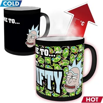 Měnící hrnek Rick and Morty - Get Schwifty