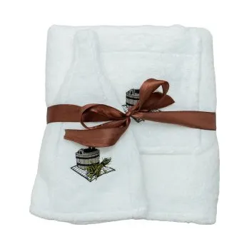 Set do sauny pánský, bílý