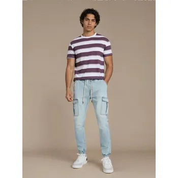 Pánské džíny Sinsay - Džíny jogger s efektem praní - modrá - 261HR-05J - 261HR-05J-36