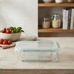 Vzduchotěsná skleněná nádoba na potraviny s víkem 1,5 l
