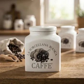 Dóza na potraviny LA PORCELLANA BIANCA Conserva 1 l - porcelánová nádoba na kávu