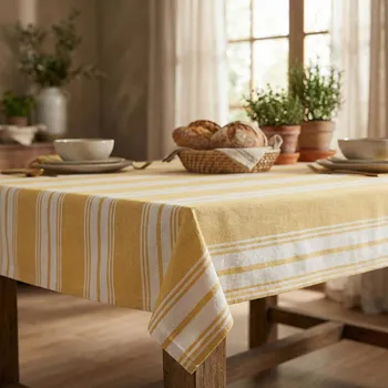 ubrus TOGNANA Every Day Natural Love 140 x 240 cm - bavlněný ubrus na stůl