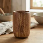 Dřevěný pohár na zubní kartáčky KLEINE WOLKE MADERA