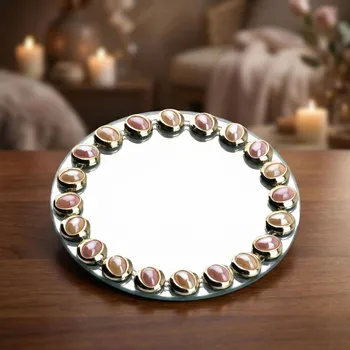 Svícen MONDEX ELIA skleněný svícen 15 cm