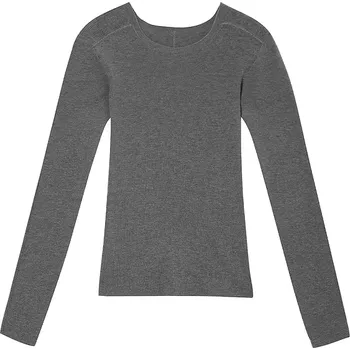 Merino-kašmírový top s dlouhým rukávem LIGHTY šedý S