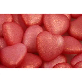 Dětské navlékací korálky Korálky srdíčka č.6156 (15x16mm)