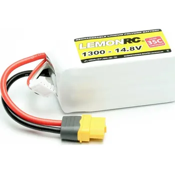 RC vybavení LemonRC 15712 akupack Li-Pol (modelářství), 1300 mAh, články 4, 35 C, Softcase, XT60