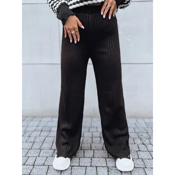 Dámské široké kalhoty MOSSYMOOD černá Dstreet Barva: černá, Velikost: U