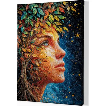 Obraz Obraz na plátně - Strom života Vesmírná Belliv FeelHappy.cz Velikost obrazu (šířka x výška): 30 x 40 cm