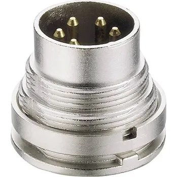 Elektrická zásuvka Lumberg SGV 50 DIN kruhový konektor zástrčka, vestavná rovná Pólů: 5 stříbrná 1 ks