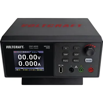Laboratorní zdroj VOLTCRAFT DSP-6010 laboratorní zdroj s nastavitelným napětím, 0 - 60 V, 0 - 10 A, 300 W, zásuvka USB 2.0 A, lze dálkově ovládat, výstup 1 x, VC-12230435