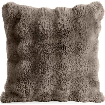 Povlečení Luxusní kožešinové povlečení na polštář LILY 45x45cm béžová