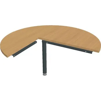 Psací stůl Stůl jednací pravý - CP 22 P P - BUK , ČERNÁ Ral 9005