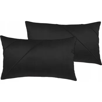 Povlečení DEKORAČNÍ POVLEČENÍ na polštář sametové černé 50x70 cm - sada P+L