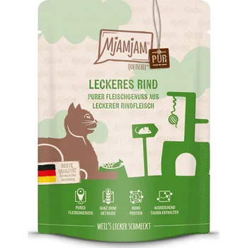 Krmivo pro kočku MjAMjAM Quetschie čistý požitek z masa, čisté hovězí maso 6 × 300 g