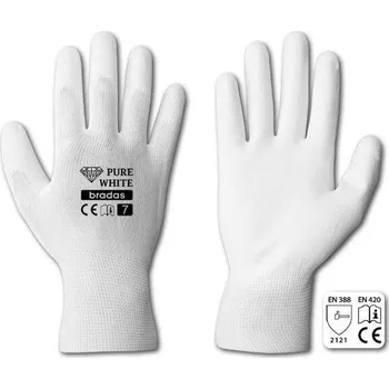 Pracovní rukavice Rukavice PURE WHITE PU 9