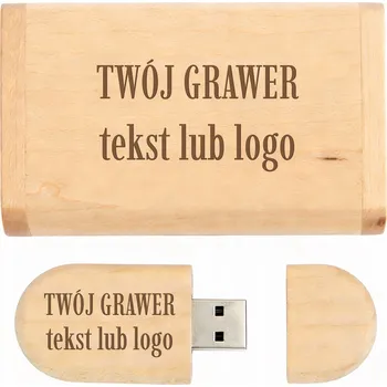 USB flash disk USB flash disk MemoRabbit dřevěný béžový 512 MB USB 2.0 s krabičkou a gravírováním