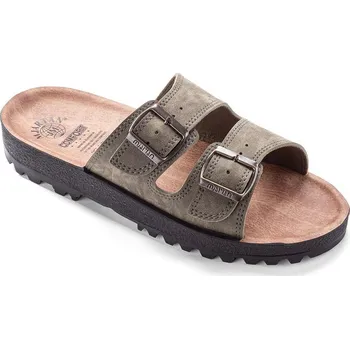 Pánská zdravotní obuv Pánské anatomické pantofle khaki vel. 42