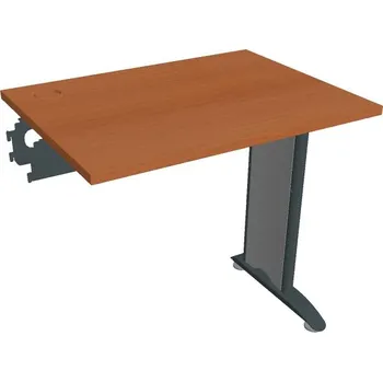 Psací stůl Stůl prac řetěz rovný - FE 800 R - TŘEŠEŇ , ČERNÁ Ral 9005