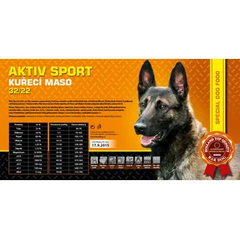 Bardog Aktiv Sport kuřecí maso 32/22 13 kg