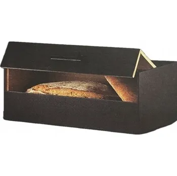 chlebník Chlebník jednodílný Ambition černý dřevěný