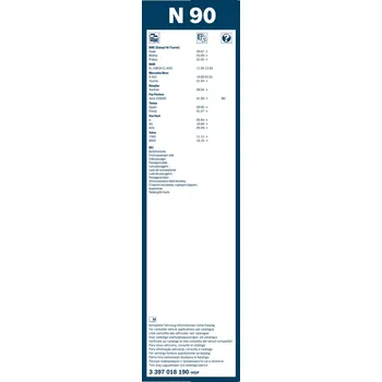 Stěrač Lišta stěrače Bosch 3 397 018 190 přední 900 mm