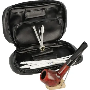 Čistič dýmky Angelo Sada dýmka Angelo, startovací set, dýmka zahnutá + etue VI, filtr 9mm