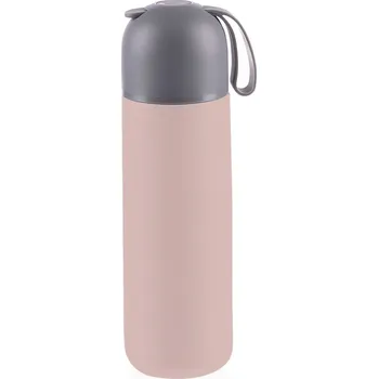 Termoska Zopa Termoska na tekutiny se silikonovým držákem 400 ml Candy pink