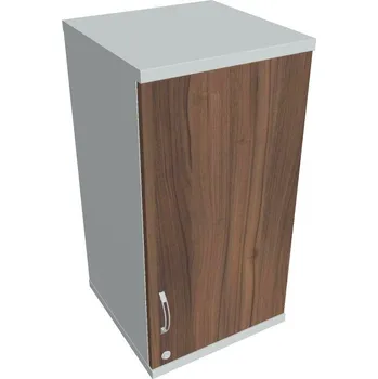 Policová skříň Skříň dveřová SZ 2 40 01 P H (Pravá, horní) Zámek jednoduchý - OŘECH , ŠEDÁ