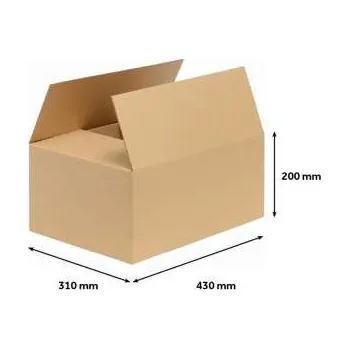 Archivační box Klopová krabice - 5vrstvá, 443 x 323 x 225mm (A3), ks