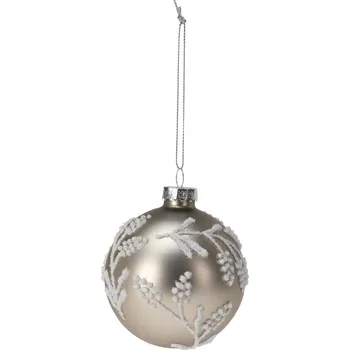 Vánoční dekorace Vánoční Koule zdobená vánoční koule 8 cm 1 ks
