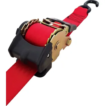 Upínací popruh HP Autozubehör 12150 samonavíjecí upínací popruh Přivazovací únosnost napřímo (LC)=750 daN (d x š) 4.5 m x 50 mm přezka se zubatým páskem EN 12195-2