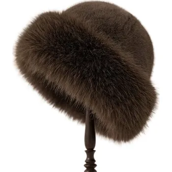 Čepice YFDZ zimní čepice hnědá, velikost 58