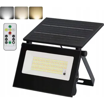 Halogenový LED solární reflektor 220LM IP65 s pohybovým/soumrakovým senzorem a dálkový ovladač