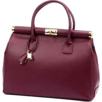 Kožená kabelka Luka vínová KZ2259416