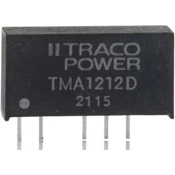 Měnič napětí DC-DC převodník 1W, výstup: ±12V dc 42mA 1kV dc, Vin 10,8 → 13,2 V DC Ne